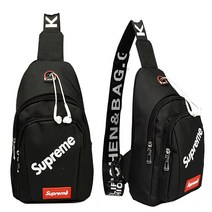 슈프림 남녀공용 이어폰 힙색 3658