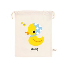 디자인아지트 [주문제작]스트링파우치 기저귀 파우치, 오리