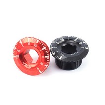 RISK 자전거 크랭크 암볼트M20 픽싱볼트 비비캡 마개 부품, 크랭크 컬러 캡/블랙(오른쪽)
