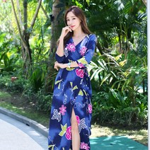 미미앤바비 라라플라워 랩비치웨어로브원피스 로브원피스 랩원피스 롱원피스 비치웨어