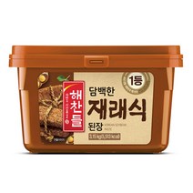 CJ 해찬들 담백한 재래식된장 대용량 3.15kg 1등 된장, 1개