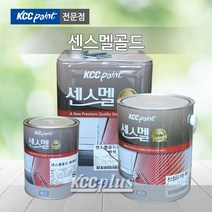 KCC 센스멜골드 3.78L 에나멜페인트 목재 및 철재 유광 무광 외부용 내부용, 백색(유광)
