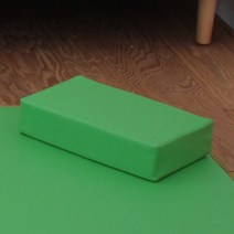 아이홀릭 대나무참숯 찜질방 레자베개 스펀지 인조가죽 다용도 사우나베개 차박 캠핑 병원 요양원 기숙사, 그린