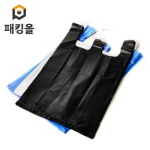 패킹올 특대형소형 검정비닐봉투, 5L, 100매