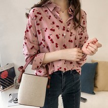 잭앤아일라 체리 로맨틱 블라우스