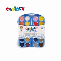 CARIOCA 까리오까 고체 수채화 물감 24색