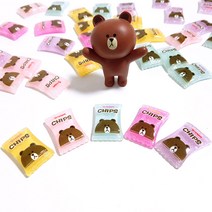 슬라임재료 파츠 토핑 브라운 칩 200개_p154, p154_브라운 칩 200개