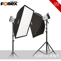 오빠네사진관 - Fomex 사진조명 E200 SS-A세트(증명사진조명 패션소품촬영), 1세트, SS-A세트(동조기선택안함)