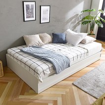 네시스 덴크 평상형 침대 프레임 SS WL151C, 화이트