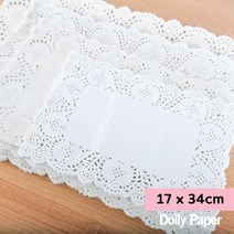 삼소니 도일리페이퍼사각(17x34cm)100매 홈파티용품