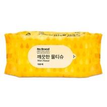 [노브랜드] 깨끗한 물티슈 100매 230g 5개