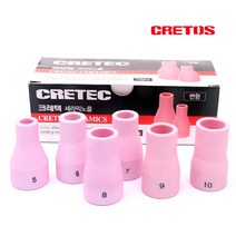 크레텍 알곤 세라믹 모음 택1 노즐 350A 변형 5호 6호 7호 8호 9호 10호 티그 용접 토치 아르곤 용접기 코렛트 콜렛트 부속, 알곤세라믹 변형 350A 8호(12.5mm)