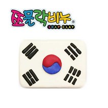 쪼물락비누 1인용_클레이비누 비누만들기, 태극기, 1개
