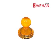 초강력 네오디움 큐티자석 21mm 체스형 메모홀더, 주황, 1개