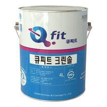 노루페인트 아크릴 외부용 수성페인트 큐피트 크린솔 4L 유광, 백색 유광