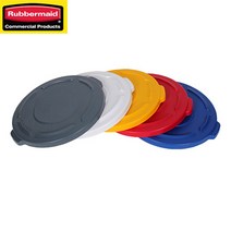 러버메이드 벤티드 브루트(37L) 원형 컨테이너 리빙박스, 흰색뚜껑