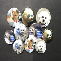 볼독 나와 항상 함께 하는 우리댕댕이냥이 강아지고양이 사진뱃지, M(44mm), 1개