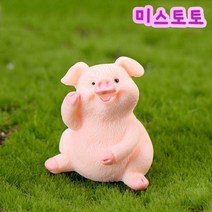 미스토토 테라리움 만들기 재료 귀여운 돼지5종, p554A_한손든돼지