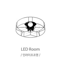 인라이프조명 IB-110 원형5등거실등 조명 전구별매 인테리어조명