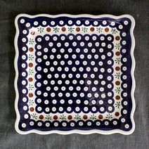 자크라디 폴란드 수입 프릴 접시 24cm/1570-41/그릇, 1570-41