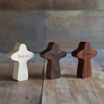 화평플러스몰 소형 탁상용 나무십자가 스탠드십자가, Shalom+하드메이플