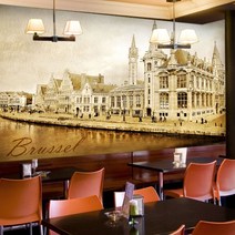 프렌체 맞춤제작 30가지 도시디자인 UV프린팅 포인트벽지, 디자인02