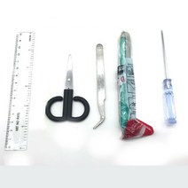 옥탑방어른이 DIY 미니어처 하우스 만들기 도구세트 커팅매트 접착제 리모콘, 고급도구세트