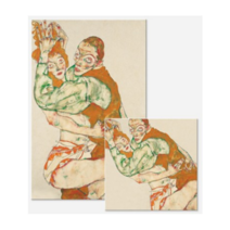 [슈가덕] 에곤쉴레 에곤실레 캔버스 액자 20종 캔버스액자 명화, 관계_25x40cm