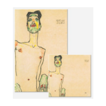 [슈가덕] 에곤쉴레 에곤실레 캔버스 액자 20종 캔버스액자 명화, 마임_25x25cm