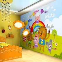 프렌체 맞춤제작 30가지 키즈디자인 UV프린팅 포인트벽지, 디자인23