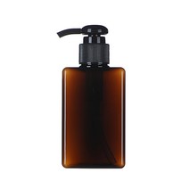[허브스프레이] 친환경 PETG 사각 디스펜서 100ml 150ml 250ml 280ml 샴푸 물비누 용기, 1개, 150ml갈색