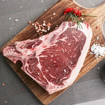 [하이마블] 미국산 소고기 엘본 스테이크 티본 + 시즈닝 캠핑 바베큐 홈파티, 1팩, 엘본 스테이크 550g