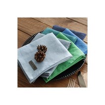 (바이오워싱 퓨어린넨) 다용도 식탁매트 - 블루&그린계열 (6color)-체리하우스, 종류:청록