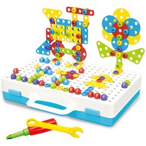 도도 창의력 개발 유아 전동드릴 공구놀이세트 193PCS, 도도 퍼즐펙 공구놀이세트 224pcs
