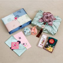 윤씨방 목단화 현금 애교 예단함 풀세트 5종, 예단보_연옥x예단용_기본틀인쇄