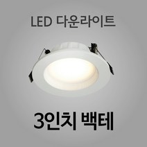 KS인증 진성전자 HI-Q LED 다운라이트, 3인치 백테 전구