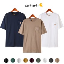 칼하트 남녀공용 포켓 반팔 티셔츠 K87