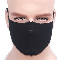 투페이스 UV자외선차단항균마스크 자전거스포츠패션마스크 황사먼지마스크, 블랙