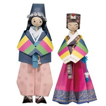 핸디몰 세계민속의상 인형만들기1~12, 1한국