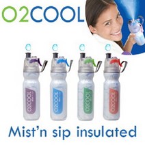 o2cool미스트 보냉 물병 신형 안전장치 탑재 600ml 오투쿨 보냉 자전거물통, 1개