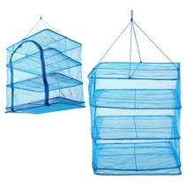 Zio-Biz Drynet건조망 식기 빨래 생선 야채 과일말리기 다용도 휴대용 특대형 접이식 캠핑용품, 특대형(블루), 1개