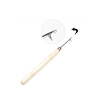 모던아지트 트윙클 붙임머리 코바늘 도구세트 헤어브릿지, 03.나무코바늘 2.2mm, 1개