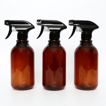 생활만 투명 분무기 스프레이용기, 갈색투명 원형라지 520ml, 1개