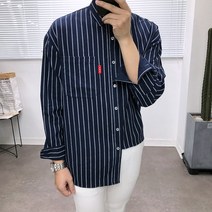 애드매이브 남자 TBC 스트라이프 오버핏 셔츠 남방 3color