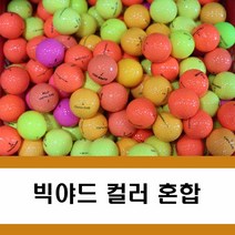 혼합볼 화이트 컬러 타이틀리스트 등 로스트볼 50알, 빅야드 컬러 A- 50알, 1개