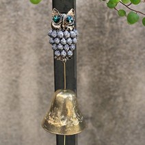 집들이야 큐빅 보석부엉이 풍경종, 그레이