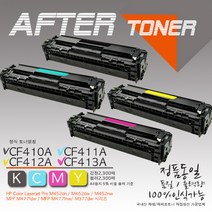 HP 프린터 컬러 레이저젯 MFP M477fdw 토너(재생토너), 1개, 1_CF410A 검