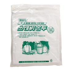 비닐팩토리 배접 재활용 쓰레기봉투 유백색 100매