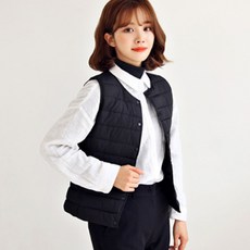 mctavish 여성용 웰론 패딩 조끼 라운드넥 241001