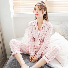 코코드림 모던체크 셔츠 상하잠옷 HX19215